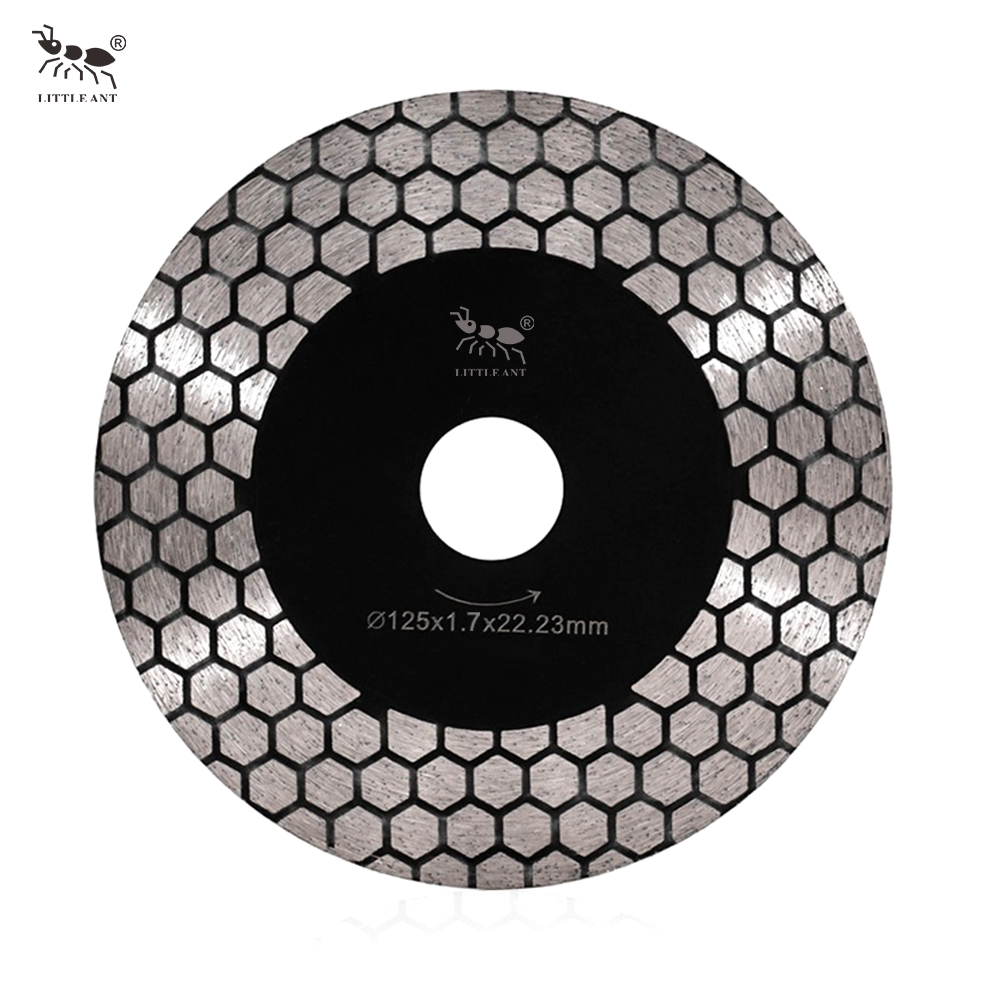 LITTLE ANT – lame de scie diamantée hexagonale à Segment large de 4 et 5 pouces, meulage 2 en 1 pour carreaux de céramique Microlite et porcelaine