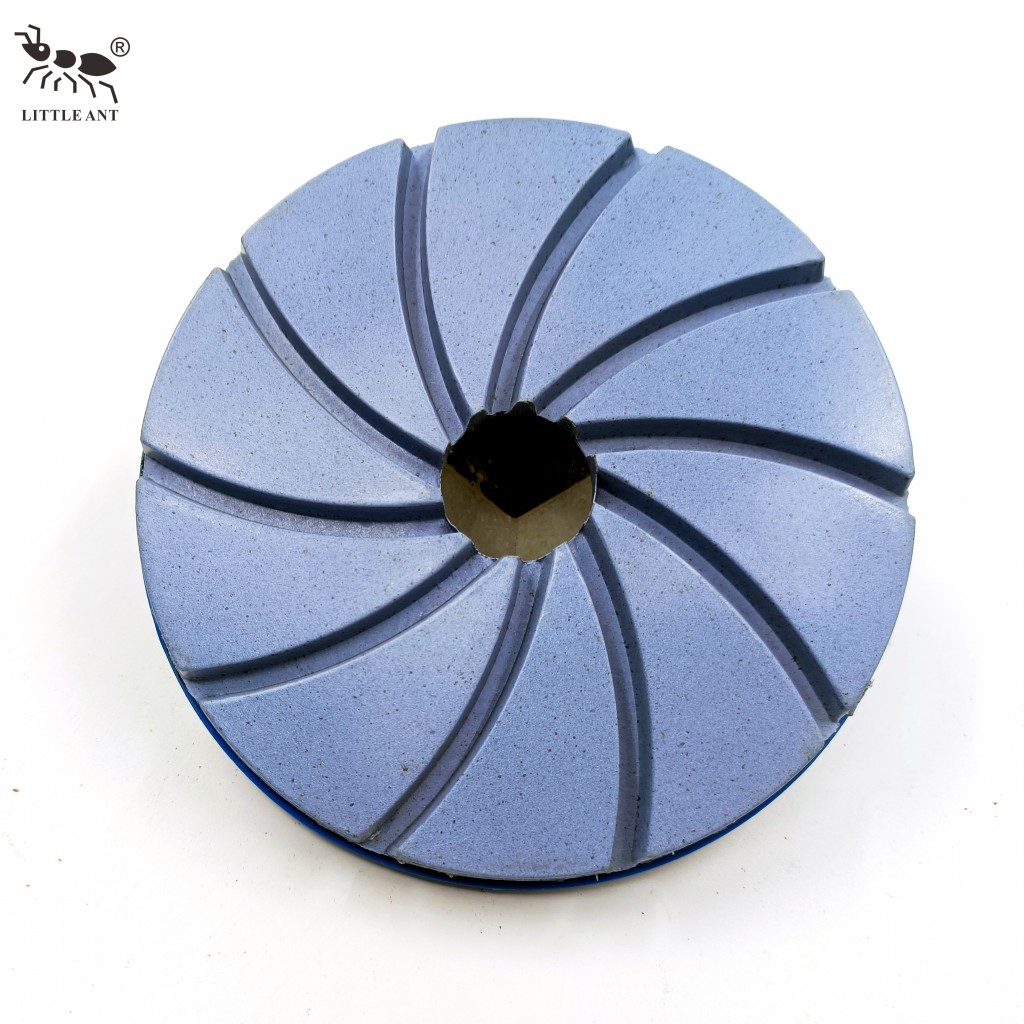 Tampon de polissage de la résine de serrure de petite fourmi avec le pvc bailleur de fonds en marbre en marbre terrazzo quartz