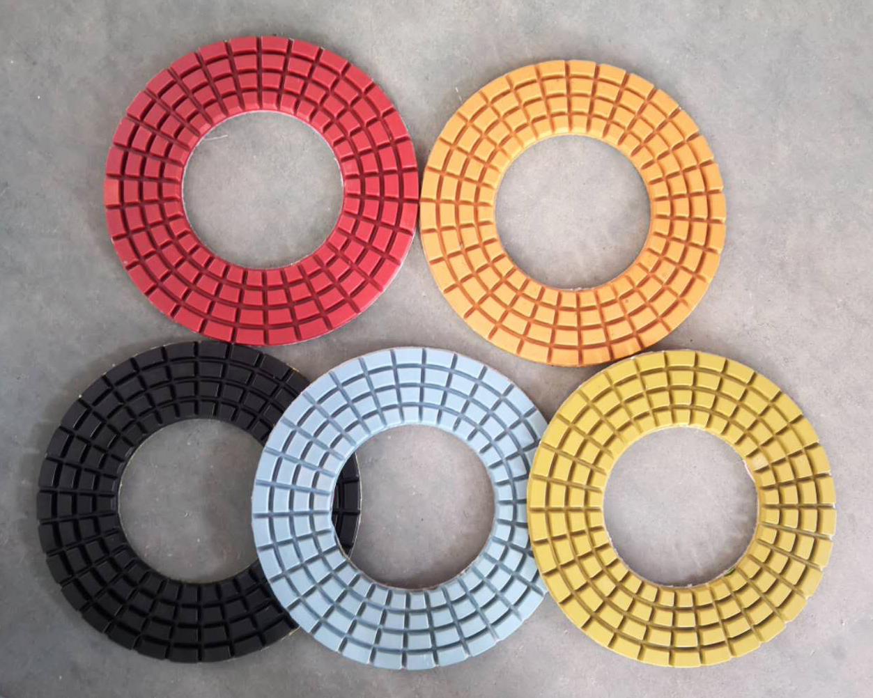 Petite fourmi 230 mm 9 pouces de polissage de plancher résine Big Hole pour le béton en marbre en granit terrazzo quartz