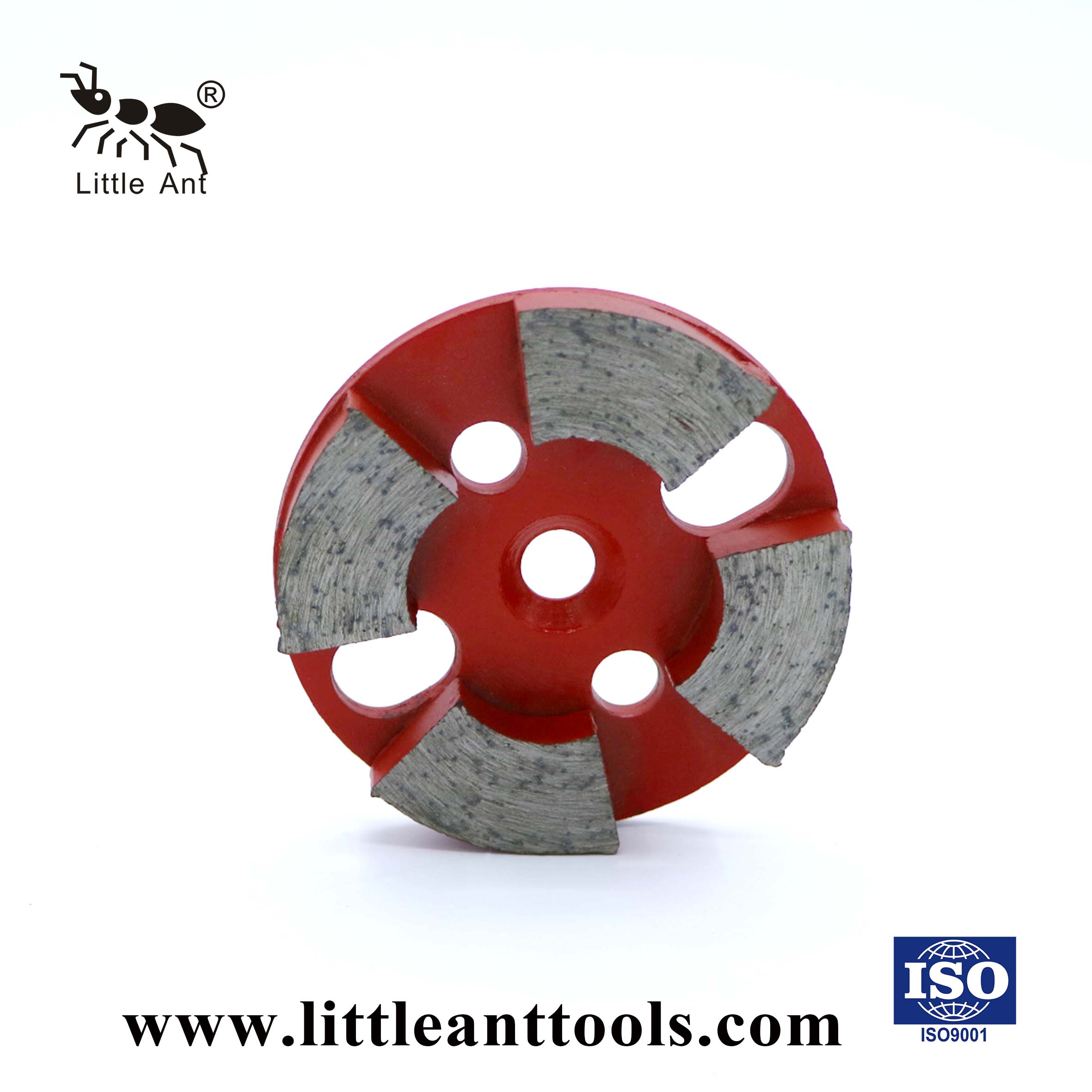 LITTLE ANT – plaque de meulage circulaire en métal, pour secteur du béton, utilisation sèche et humide, grossière