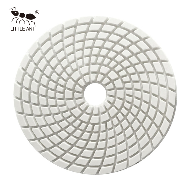 Meilleur tampon de polissage humide en spirale, moins de poussière pour la pierre à béton