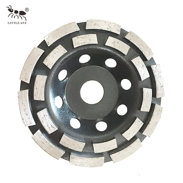 ∮125mm Double rangée meule métal liant grossier pour le meulage du béton 