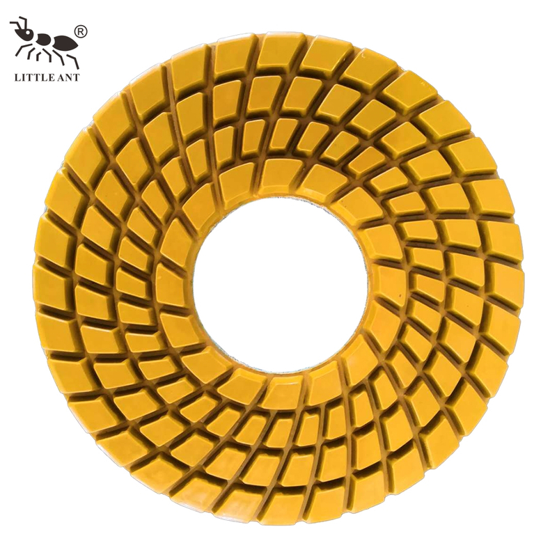 Petite fourmi 250 mm 10 pouces de polissage de plancher résine Spirale pour outil de puissance en marbre en marbre terrazzo quartz
