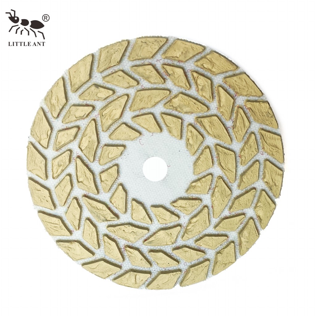 Petite fourmi Forme de polissage Dry Diamond Police comme l'oreille du blé pour le broyeur portable de polissage à main en granit en marbre