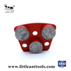 LITTLE ANT – plaque de meulage trapézoïdale en métal diamant, pour sol en béton, Segments ronds, utilisation sèche ou humide, grossière et fine