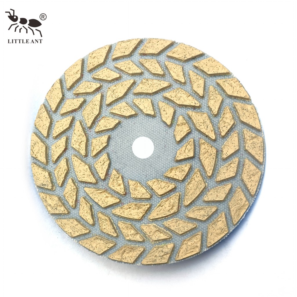Petite fourmi Forme de polissage Dry Diamond Police comme l'oreille du blé pour le broyeur portable de polissage à main en granit en marbre