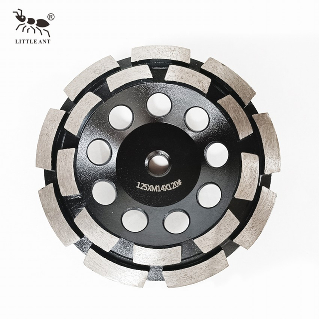 ∮125mm Double rangée meule métal liant grossier pour le meulage du béton 