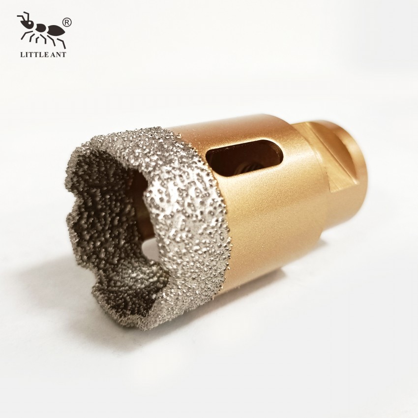  LITTLE ANT – scie à trous profonds brasée sous vide, polyvalente, jeu de forets à noyau de diamant, filetage M14 pour carrelage, céramique, porcelaine