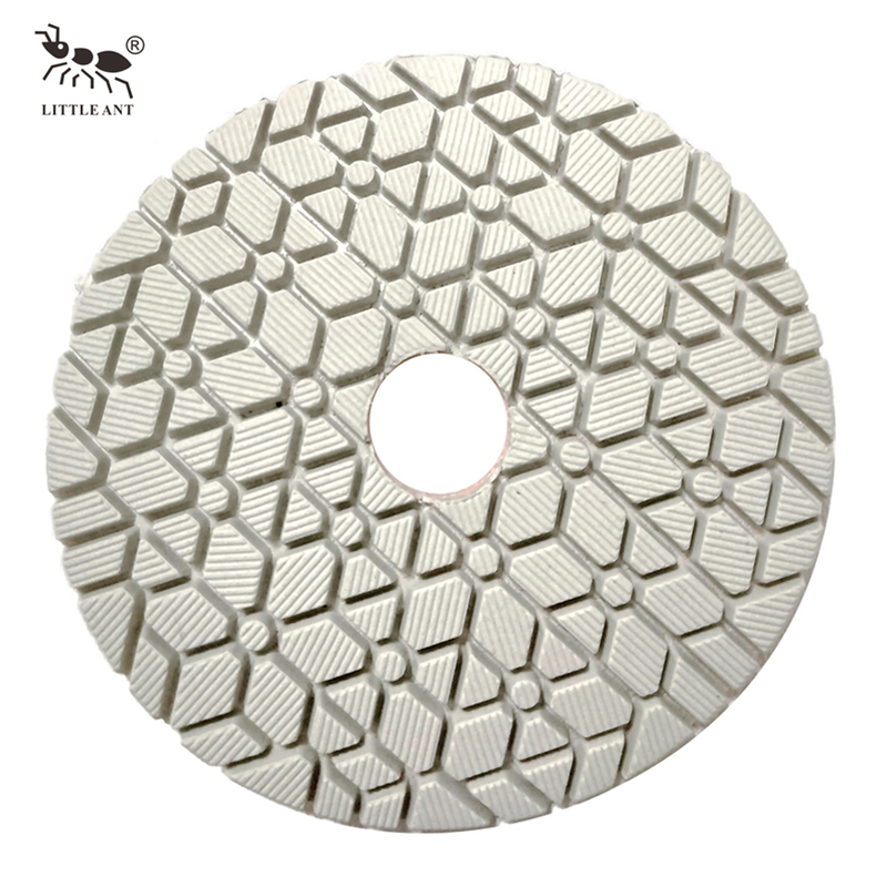Petite fourmi 3 étapes pilier diamant coussinet de polissage humide flexible pour le béton de calcaire en granite en marbre en marbre en marbre