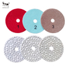 Petite fourmi 3 étapes pilier diamant coussinet de polissage humide flexible pour le béton de calcaire en granite en marbre en marbre en marbre