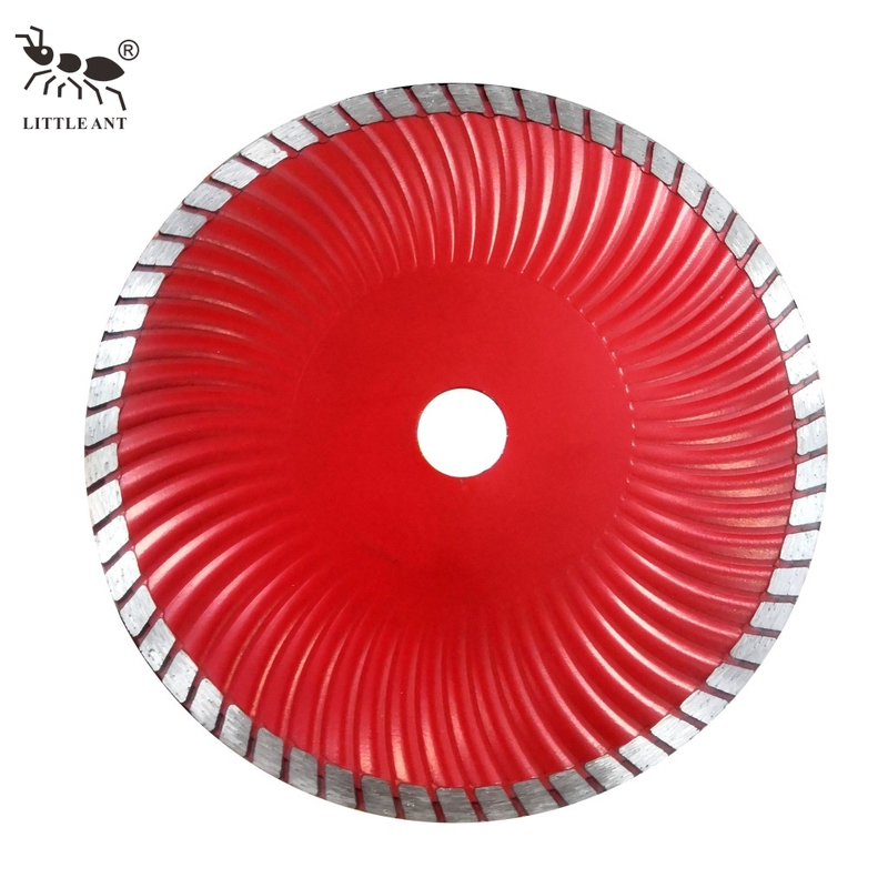 LITTLE ANT – lame Turbo ondulée renforcée au diamant, 7 pouces, 180mm, pour béton de granit, grès