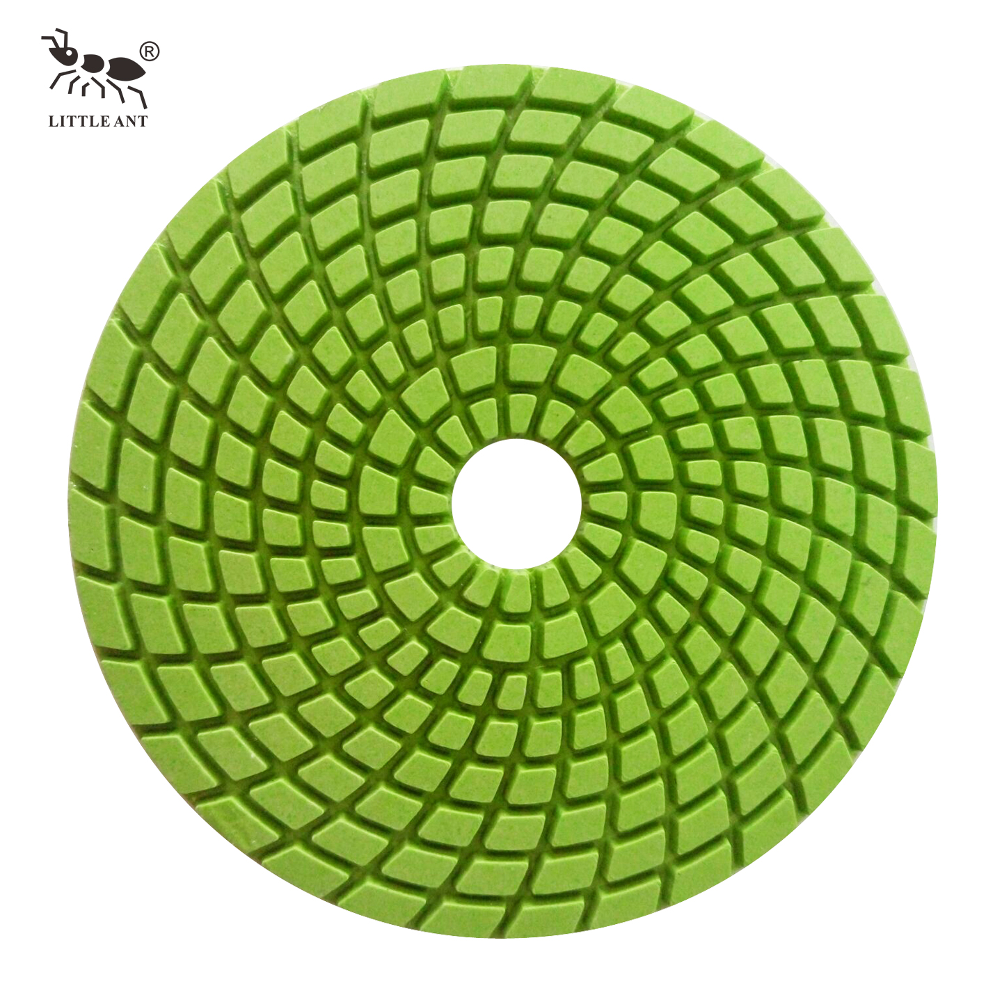 LITTLE ANT – tampons de polissage en résine humide, 3 pouces, 4 pouces, 7 pouces, spirale de diamant, pour béton, pierre, granit, Quartz, Terrazzo, comptoir