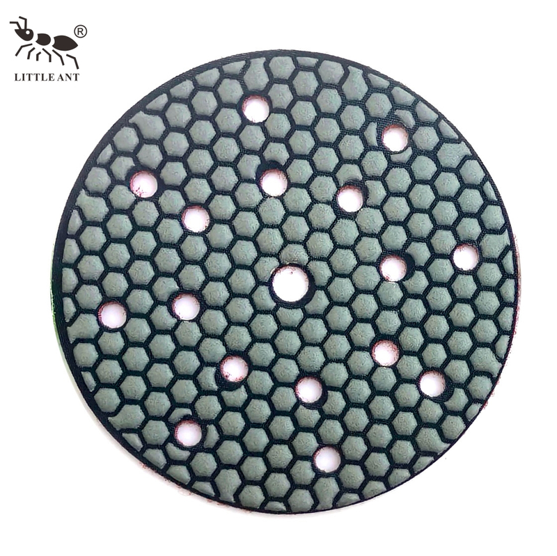 Petite coussin de polissage à sec à l'hexagone Multihole pour marbre pour comptoir en béton Poolier de main de main-d'œuvre portable