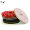 Petite fourmi 4 pouces et 5 pouces et 6 pouces SQure Pousque de polissage humide vraie couleur 7 étapes pour pierre d'ingénierie en diamant pressé à chaud