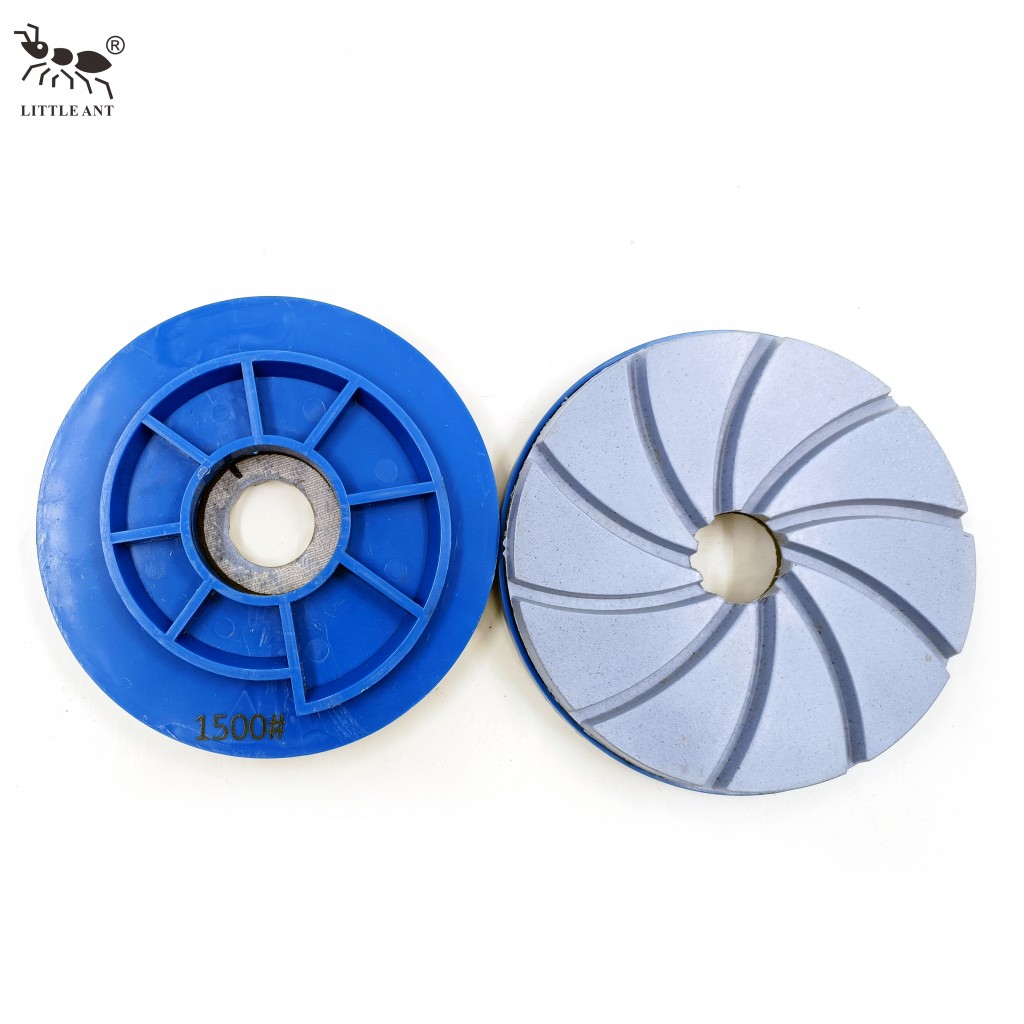 Tampon de polissage de la résine de serrure de petite fourmi avec le pvc bailleur de fonds en marbre en marbre terrazzo quartz