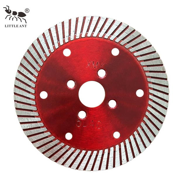 LITTLE ANT – lame de scie circulaire diamant pour disque de coupe en granit, vente en gros, presse à chaud, Segment Turbo large 