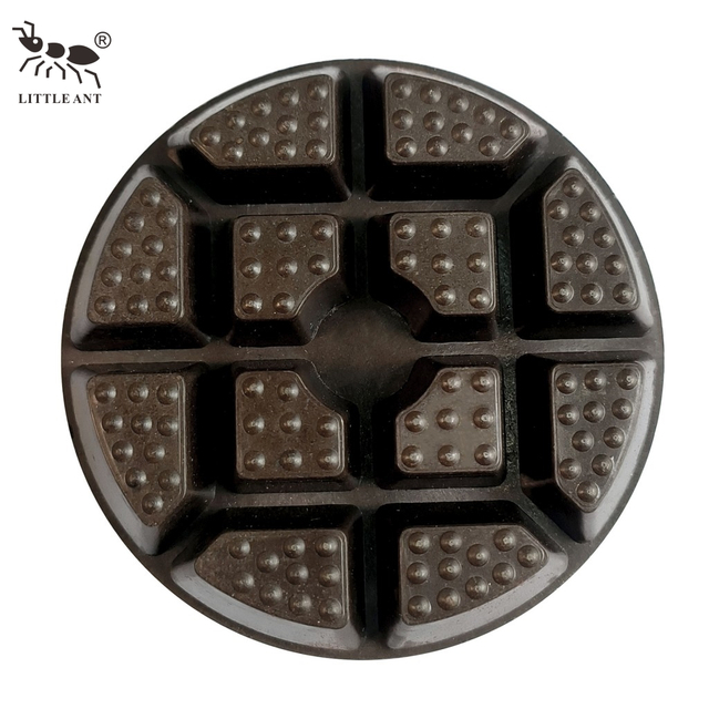 Petite fourmi, nouveau tampon de polissage pour sol en béton diamant, 3 ou 4 pouces, King of Bull, 3 types de formes