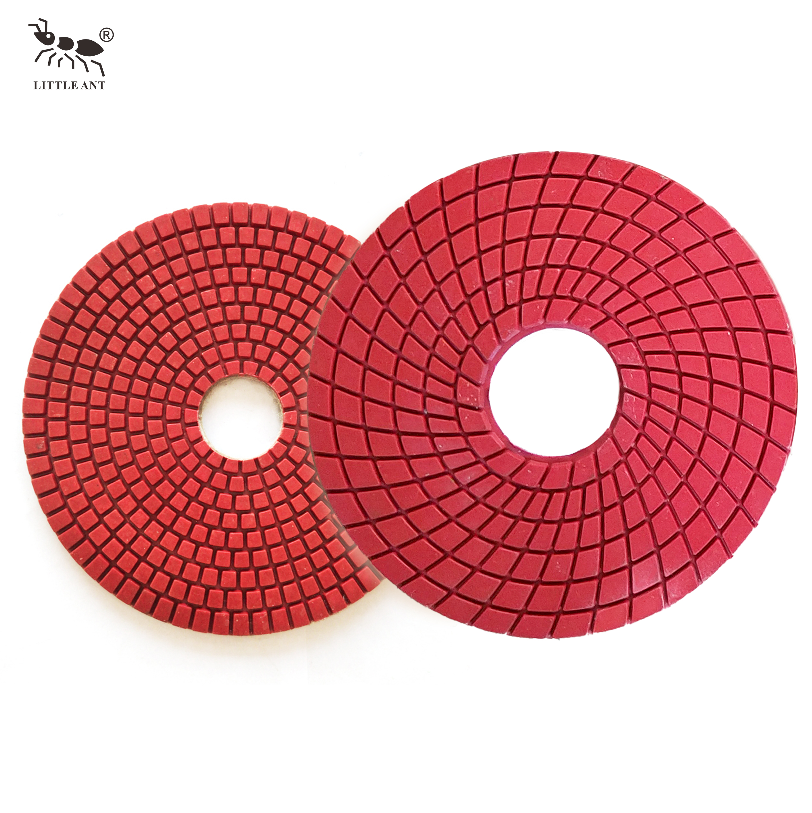 Petite fourmi 180 mm 7 pouces de polissage en résine Spirl Couleur vraie humide pour la pierre d'ingénierie