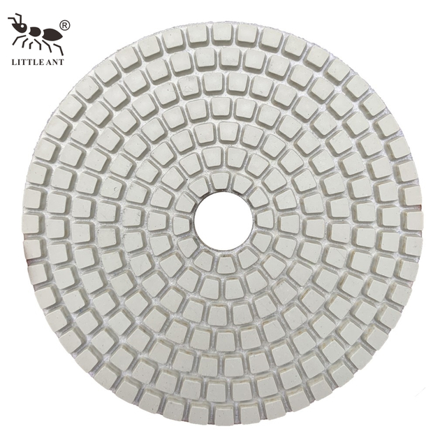Petite fourmi Best Seller Square Wet Polinging Pad 3 '4 ' 5 '6 ' 8 'pouce moins poussière pour la pierre en béton