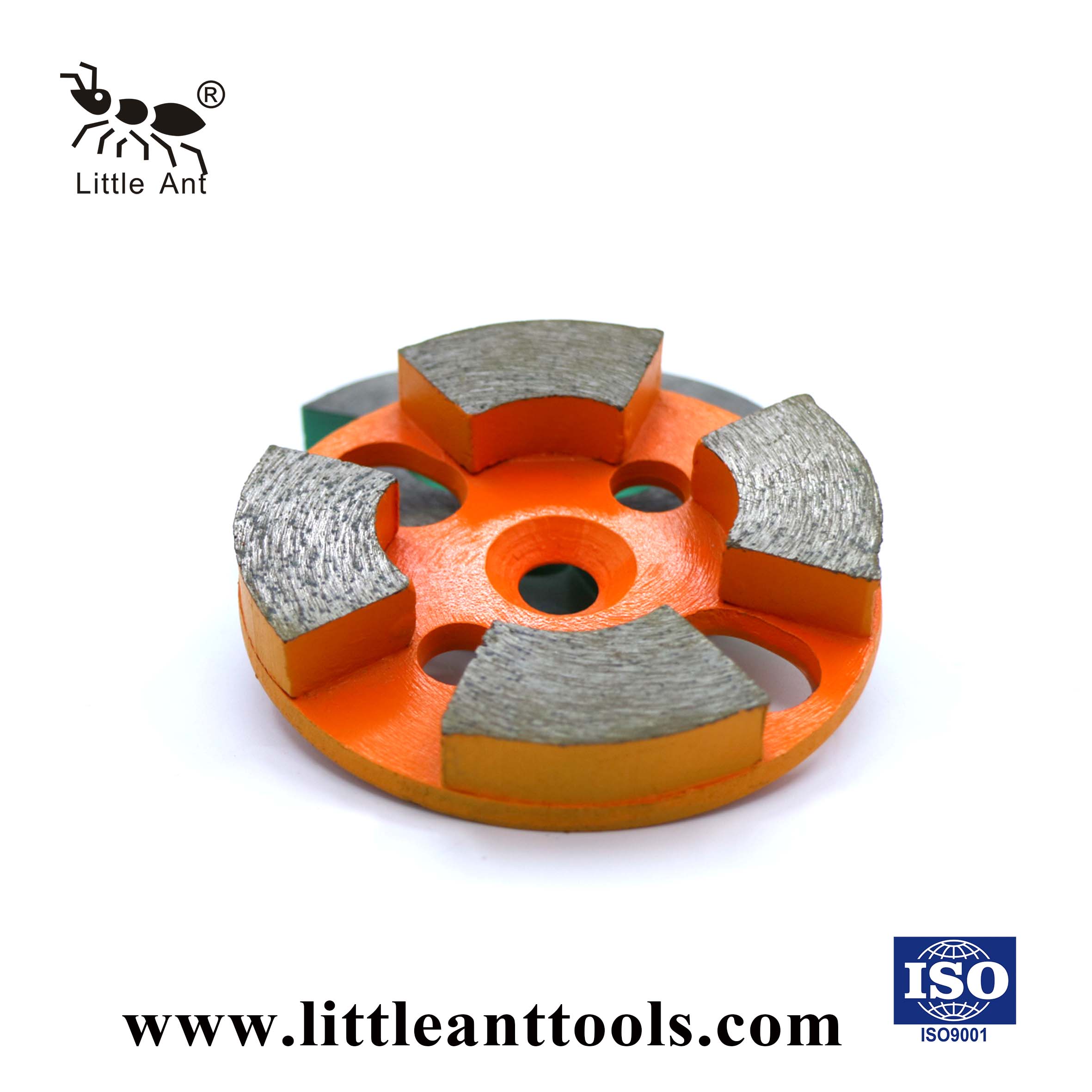 LITTLE ANT – plaque de meulage circulaire en métal, pour secteur du béton, utilisation sèche et humide, grossière