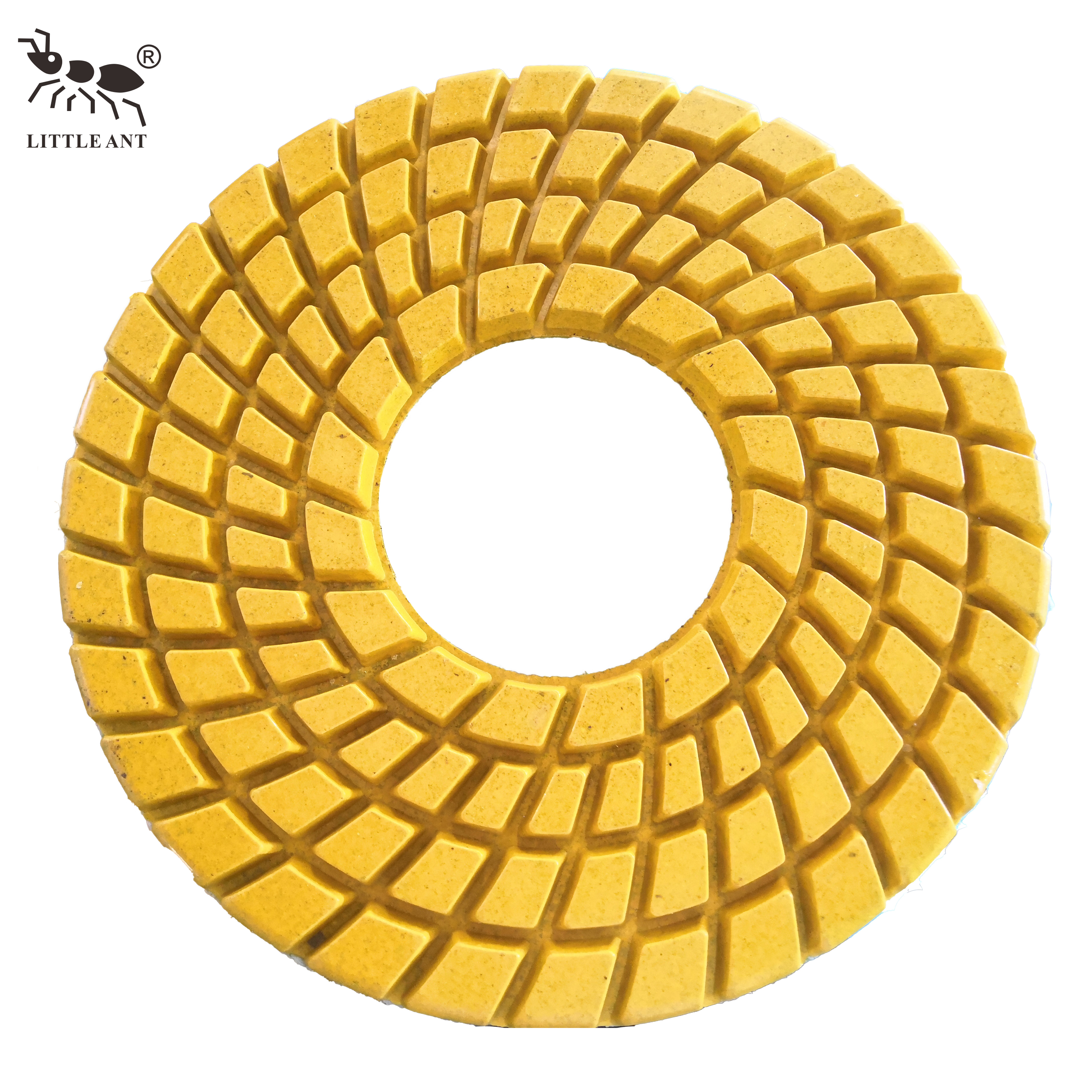 Petite fourmi 250 mm 10 pouces de polissage de plancher résine Spirale pour outil de puissance en marbre en marbre terrazzo quartz