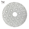 Petite fourmi 3 ou 4 étapes Modèle de fleur Tampon de polissage humide diamant flexible pour le béton de calcaire en granite en marbre en marbre en marbre
