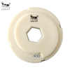 Little Ant Snail Lock 5 pouces 125 mm Tampon de polissage de bord de résine avec pvc bailleur de fonds en marbre en marbre terrazzo