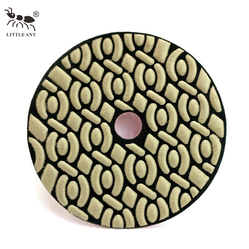 Petite fourmi 4inch 100 mm Pousque de polissage sec pour grès Granite Marble Terrazzo Quartz