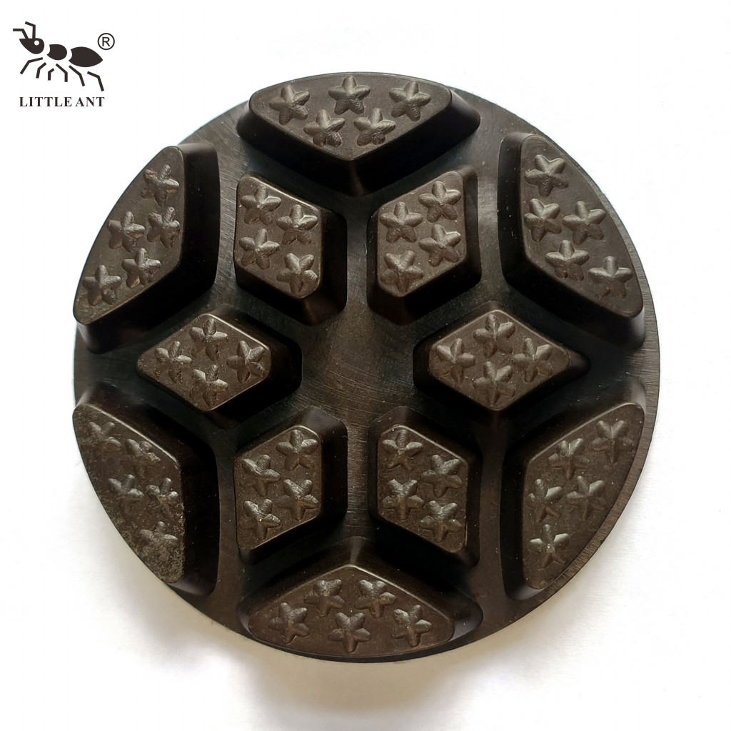 LITTLE ANT NOUVEAU Tampon de polissage pour sol en béton Bumblebee Flame Star Diamond 3 pouces