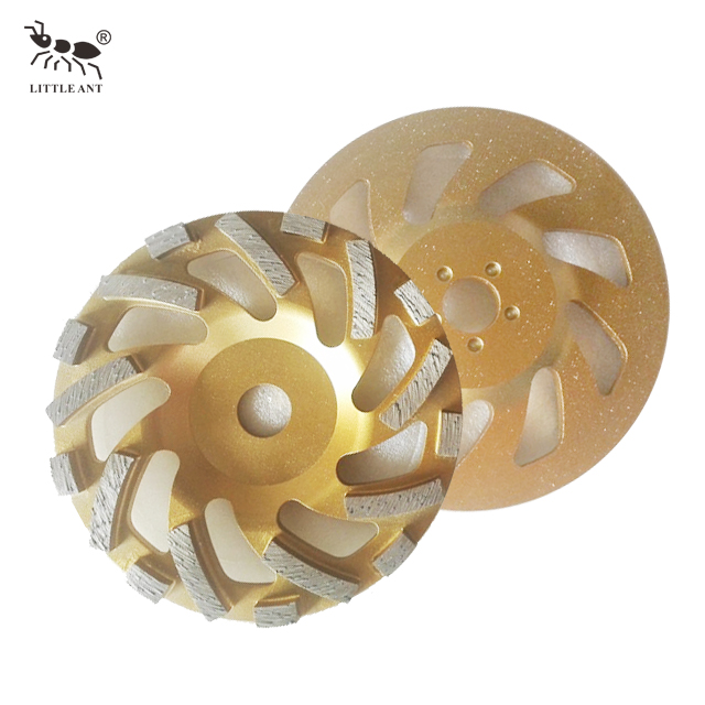 Meule à béton diamantée à liaison métallique, meilleure vente de conception sculptée en creux