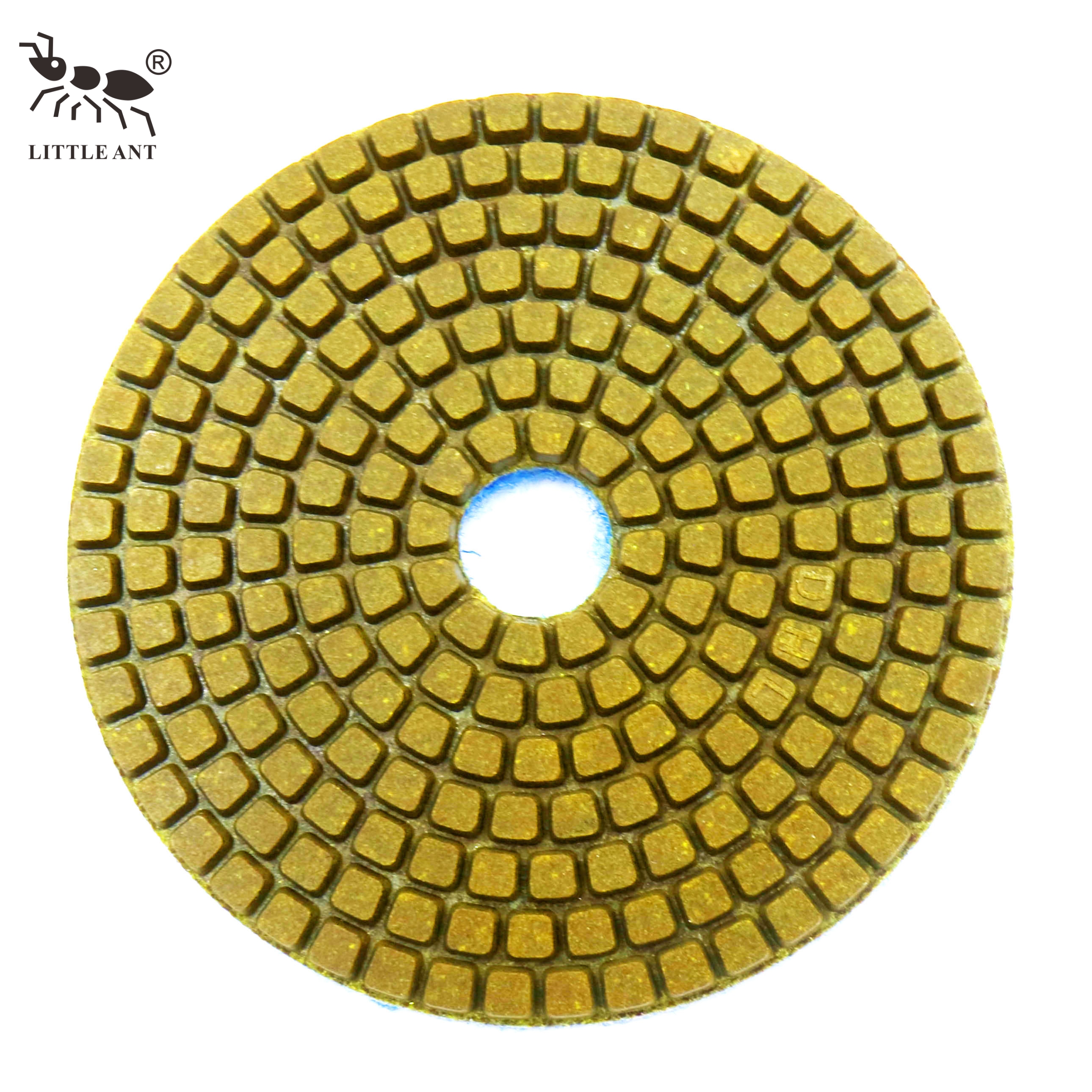 LITTLE ANT – disques de polissage diamant pour béton et métal, 100mm, tampons de meulage pour préparation de sol humide et sec, 4 pouces